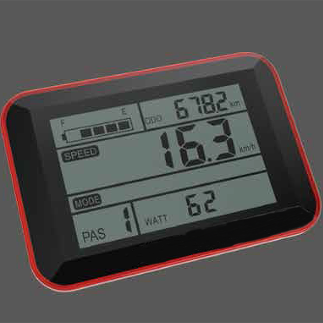 Black alloy display with USB fountion for ebike 